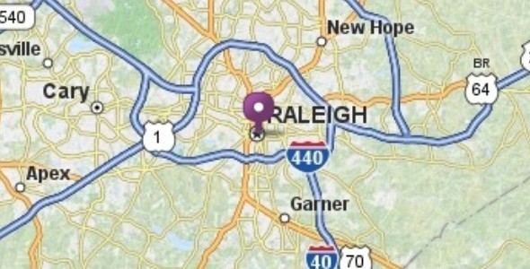 Raleigh Map